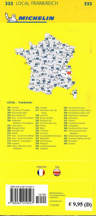Produktbild: Michelin Franz&ouml;sische Alpen Nord