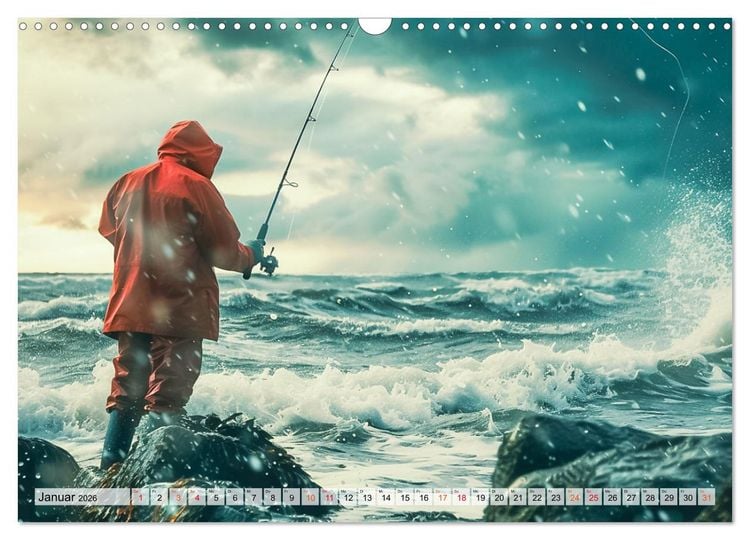 Produktbild: Angeln und Fischen Impressionen (Wandkalender 2026 DIN A3 quer), CALVENDO Monatskalender