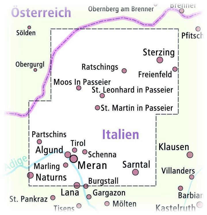 Produktbild: Meran/Merano Wander- und Radkarte