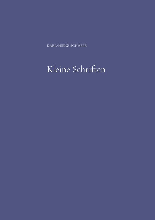 Produktbild: Kleine Schriften