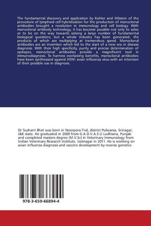 Produktbild: Monoclonal Antibodies: Production & Potential Use in H5N1 Diagnosis