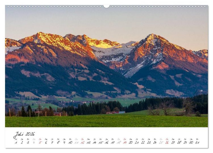 Produktbild: Erlebnis Oberallg&auml;u (hochwertiger Premium Wandkalender 2026 DIN A2 quer), Kunstdruck in Hochglanz