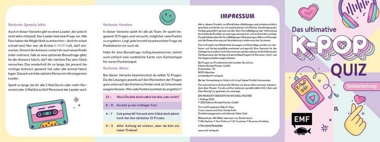 Produktbild: Kartenspiel: Das ultimative K-Pop-Quiz