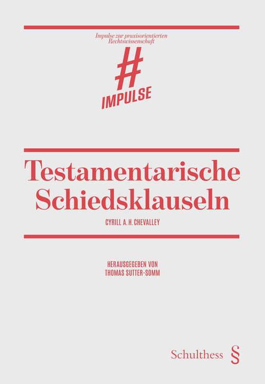 Produktbild: Testamentarische Schiedsklauseln