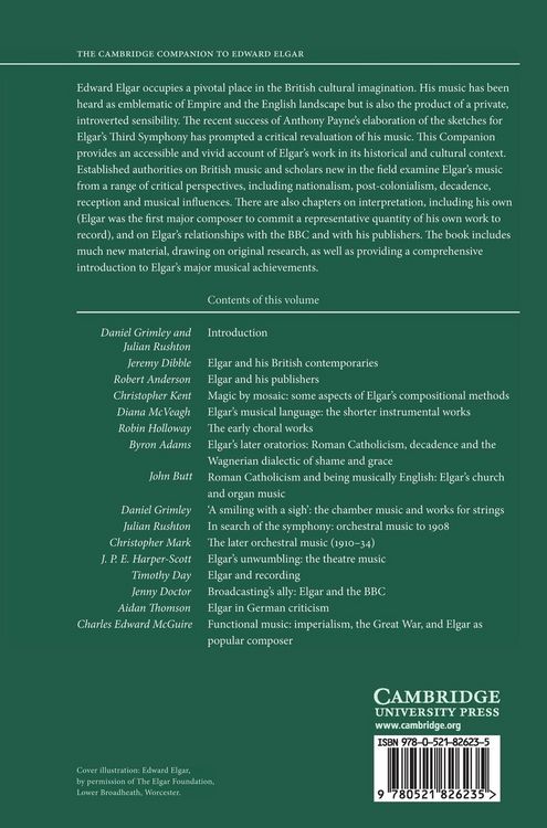Produktbild: The Cambridge Companion to Elgar