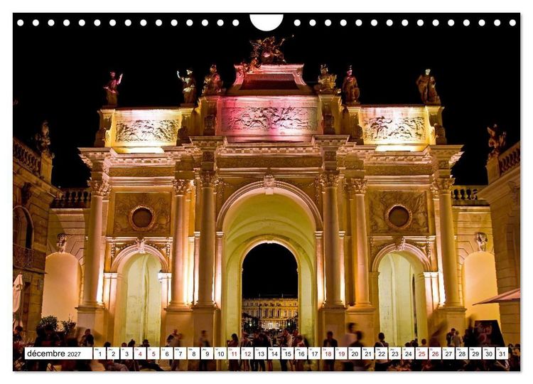 Produktbild: Nancy et Metz &ndash; Tr&eacute;sors uniques en Lorraine (Calendrier mural 2027 DIN A4 vertical), CALVENDO calendrier mensuel