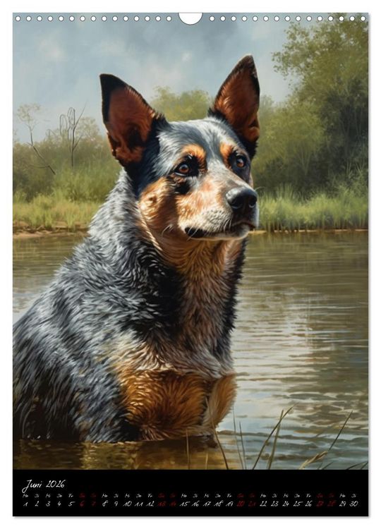 Produktbild: Australian Cattle Dogs (Wandkalender 2026 DIN A3 hoch), CALVENDO Monatskalender