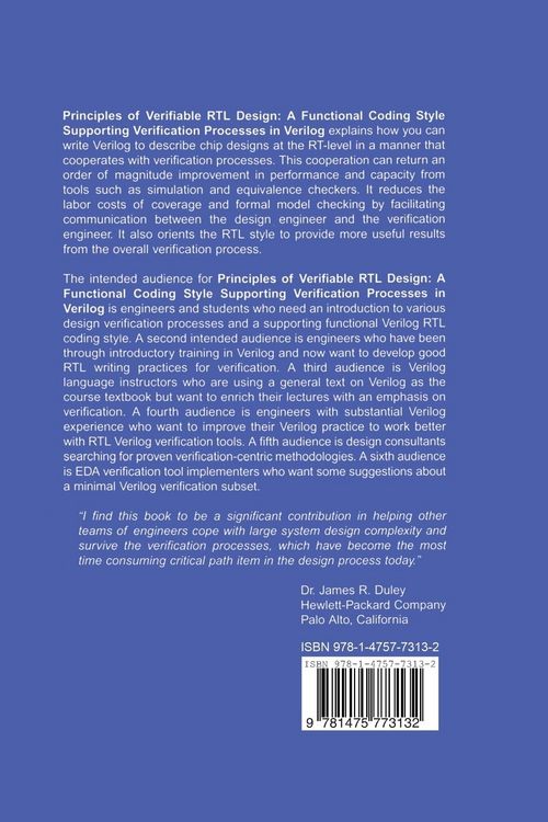 Produktbild: Principles of Verifiable RTL Design