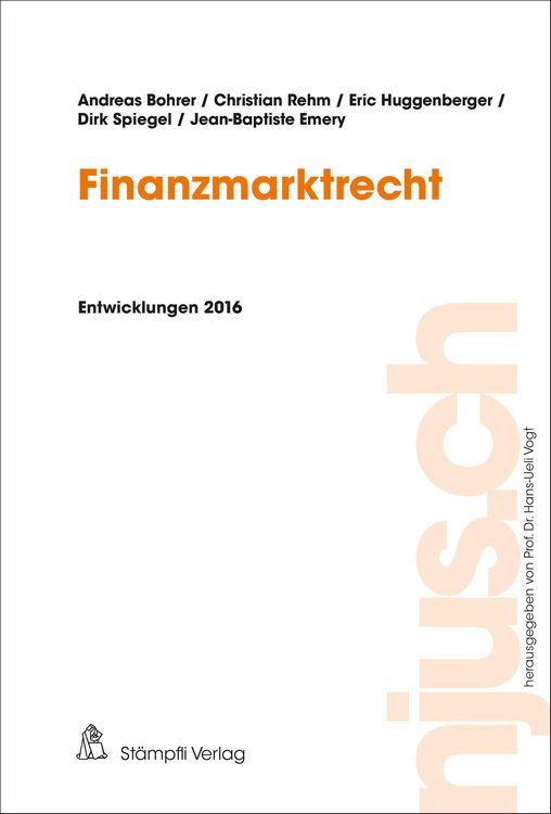 Produktbild: Finanzmarktrecht