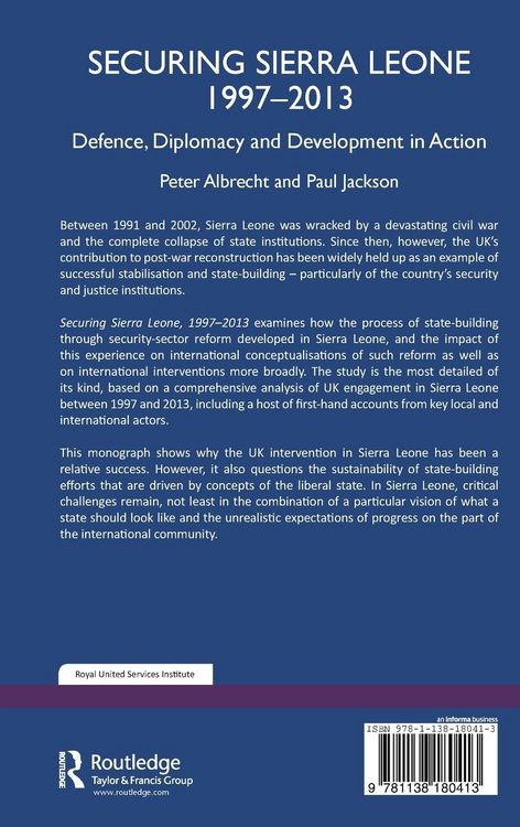 Produktbild: Securing Sierra Leone, 1997-2013