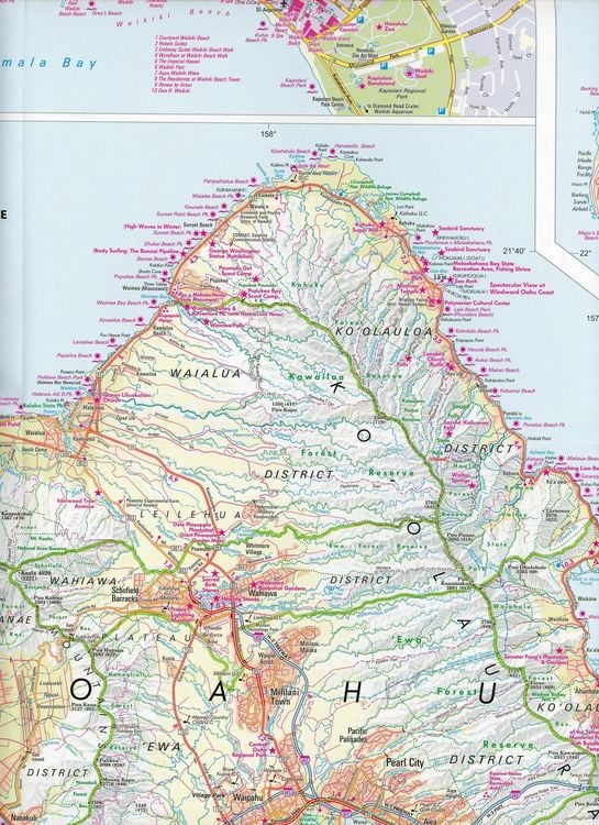 Produktbild: Nelles Map Landkarte Hawaiian Islands