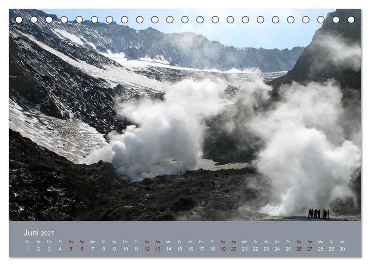Produktbild: Kamtschatka - Vulkane, Asche, Eis (Tischkalender 2027 DIN A5 quer), CALVENDO Monatskalender