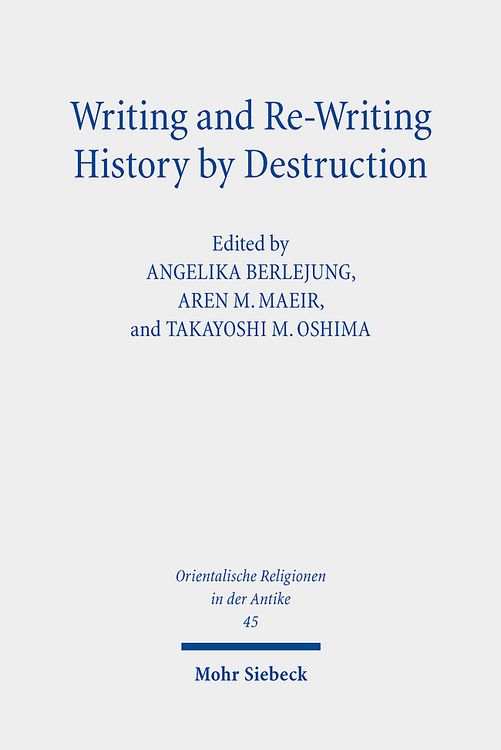Produktbild: Writing and Re-Writing History by Destruction