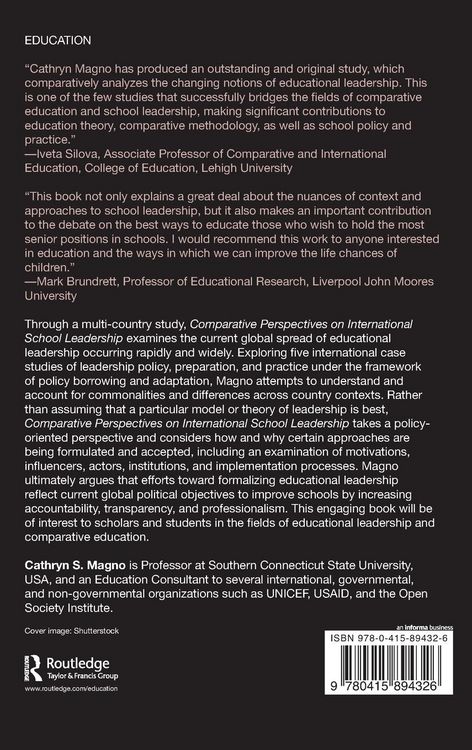 Produktbild: Comparative Perspectives on International School Leadership