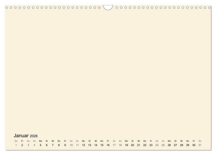 Produktbild: DIY Bastel-Kalender -Warme Pastell Farben- Zum Selbstgestalten (Wandkalender 2026 DIN A3 quer), CALVENDO Monatskalender