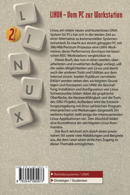Produktbild: LINUX Vom PC zur Workstation