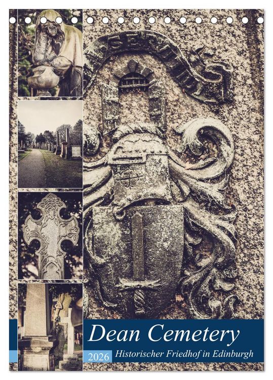 Produktbild: Dean Cemetery - Historischer Friedhof Edinburgh (Tischkalender 2026 DIN A5 hoch), CALVENDO Monatskalender