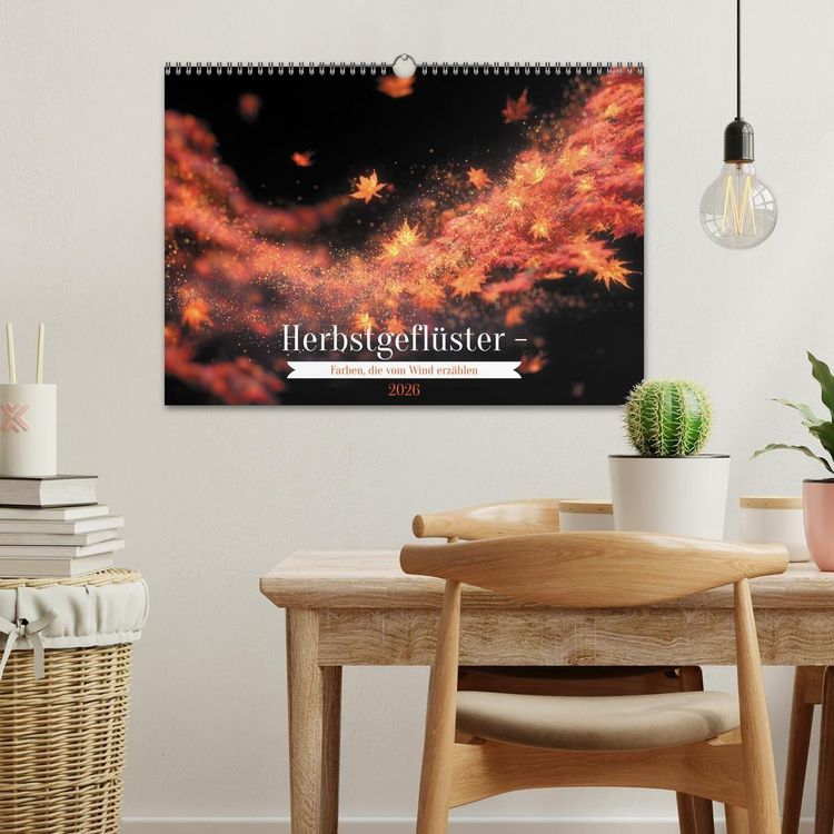 Produktbild: Herbstgefl&uuml;ster - Farben, die vom Wind erz&auml;hlen (Wandkalender 2026 DIN A3 quer), CALVENDO Monatskalender