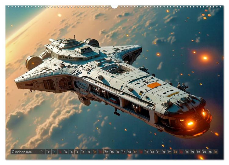 Produktbild: Generationsraumschiffe (Wandkalender 2026 DIN A2 quer), CALVENDO Monatskalender