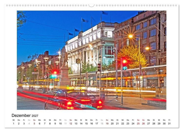 Produktbild: Dublin bunt, lebendig, spannend (hochwertiger Premium Wandkalender 2027 DIN A2 quer), Kunstdruck in Hochglanz