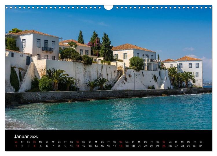 Produktbild: Peloponnes - Einladung zum Chillen (Wandkalender 2026 DIN A3 quer), CALVENDO Monatskalender