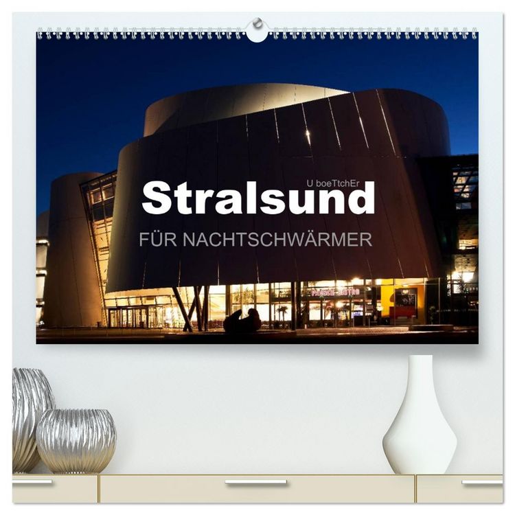 Produktbild: Stralsund F&Uuml;R NACHTSCHW&Auml;RMER (hochwertiger Premium Wandkalender 2026 DIN A2 quer), Kunstdruck in Hochglanz