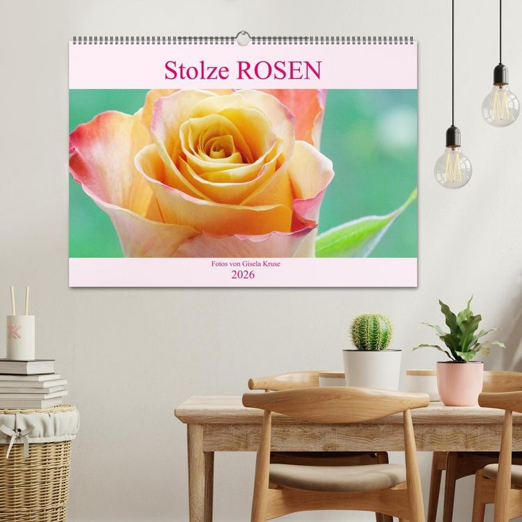 Produktbild: Stolze Rosen (Wandkalender 2026 DIN A2 quer), CALVENDO Monatskalender