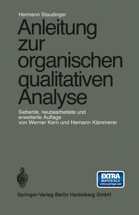 Produktbild: Anleitung zur organischen qualitativen Analyse