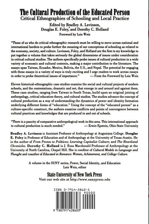 Produktbild: The Cultural Production of the Educated Person