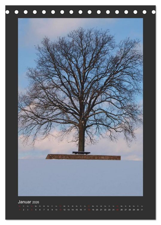 Produktbild: Odenwald - Impressionen einer Landschaft (Tischkalender 2026 DIN A5 hoch), CALVENDO Monatskalender