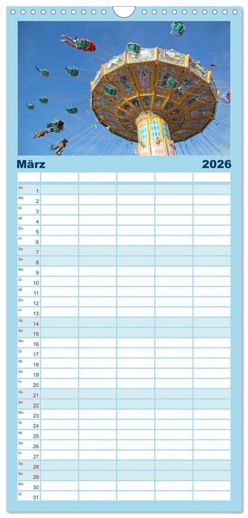 Produktbild: Familienplaner 2026 - Hamburg mit 5 Spalten (Wandkalender, 21 x 45 cm) CALVENDO