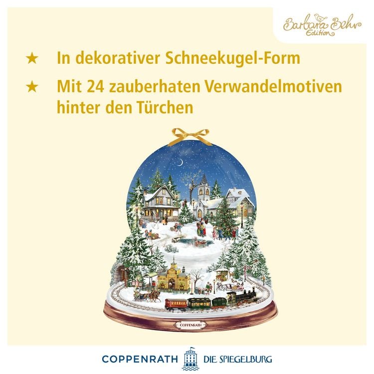 Produktbild: Wand-Adventskalender &ndash; Schneekugel Winterzauber