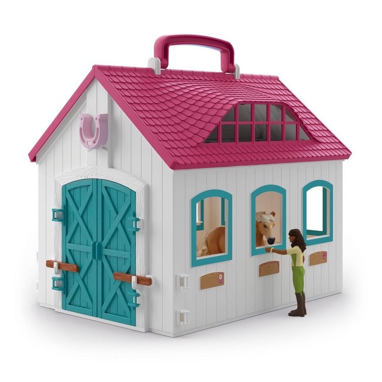 Produktbild: Schleich 42703 - Horse Club, Offenstall Kleines Hufeisen, 60 Teile, Spielset