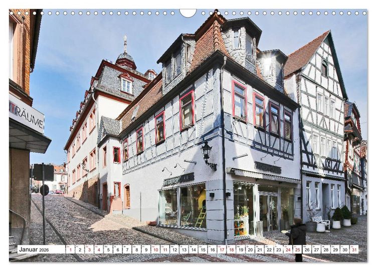 Produktbild: Barbarossastadt Gelnhausen vom Frankfurter Taxifahrer Petrus Bodenstaff (Wandkalender 2026 DIN A3 quer), CALVENDO Monatskalender