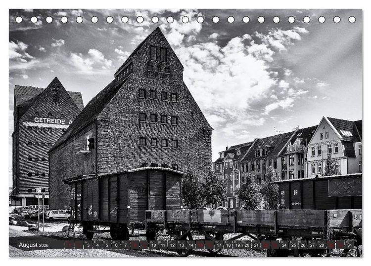 Produktbild: Ein Blick auf die Hansestadt Rostock (Tischkalender 2026 DIN A5 quer), CALVENDO Monatskalender