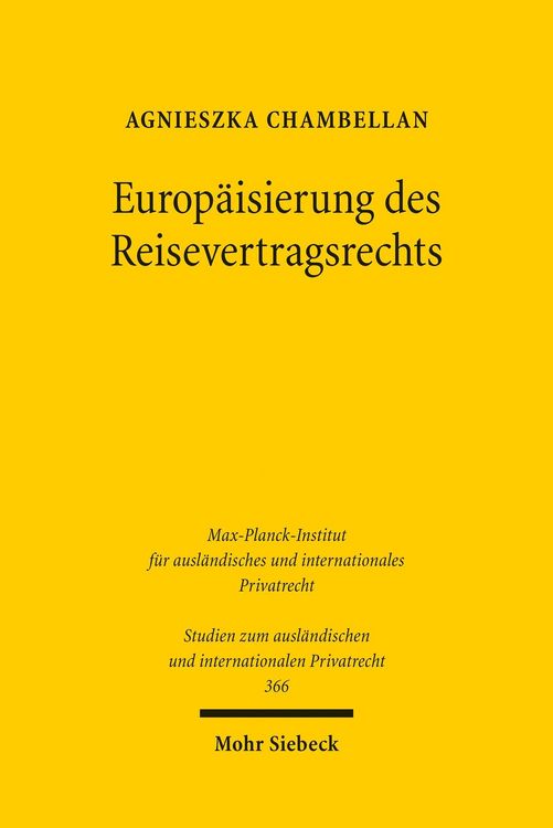 Produktbild: Europ&auml;isierung des Reisevertragsrechts