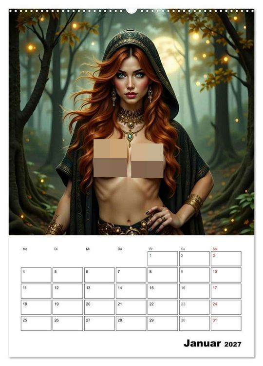 Produktbild: T&ouml;chter der alten G&ouml;tter (hochwertiger Premium Wandkalender 2027 DIN A2 hoch), Kunstdruck in Hochglanz