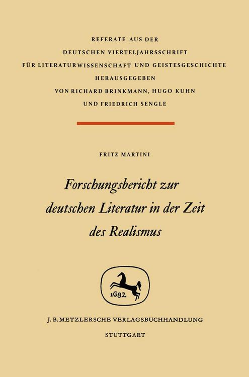 Produktbild: Forschungsbericht zur deutschen Literatur in nder Zeit des Realismus