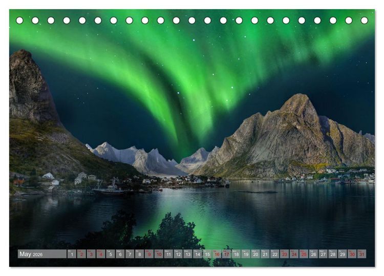 Produktbild: Lofoten Islands, Beauty of Nature (Desk Calendar 2026 DIN A5 landscape), CALVENDO 12 Month DeskCalendar