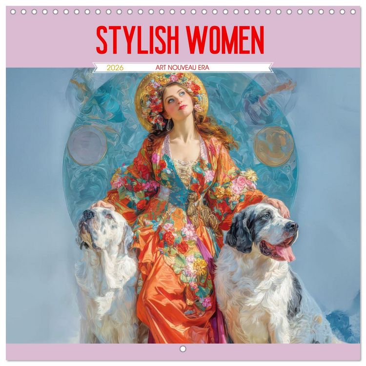 Produktbild: Stylish Women Art Nouveau Era (Wall Calendar 2026 12 &times; 12 Inch) CALVENDO 12 Month Wall Calendar