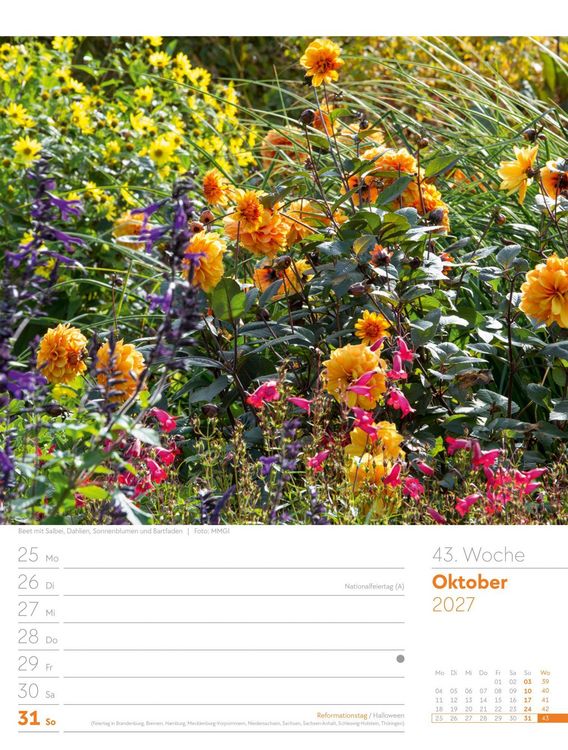 Produktbild: Gartengl&uuml;ck Wochenplaner Kalender 2027