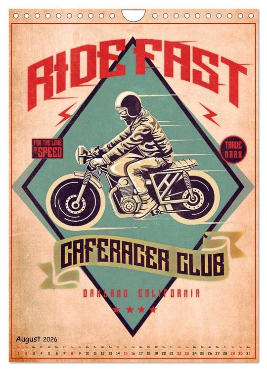 Produktbild: Motorrad Nostalgie (Wandkalender 2026 DIN A4 hoch), CALVENDO Monatskalender