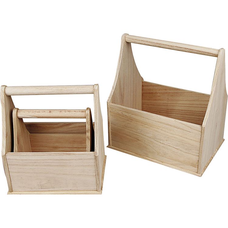 Produktbild: Creativ Company Flaschentr&auml;ger, Gr&ouml;&szlig;e 24x17,5x28 cm, 3 Stk/ 1 Set