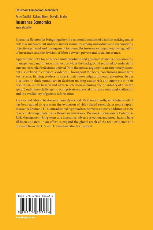 Produktbild: Insurance Economics