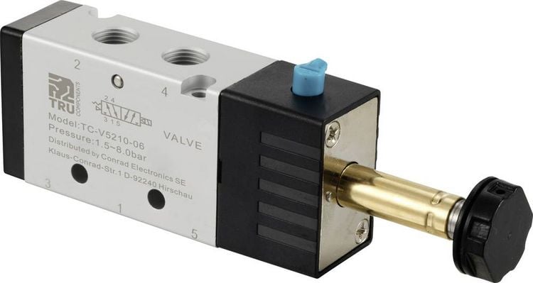 Produktbild: TRU COMPONENTS Magnetventil TC-12772448 TC-V5210-06G 1/8 1St.