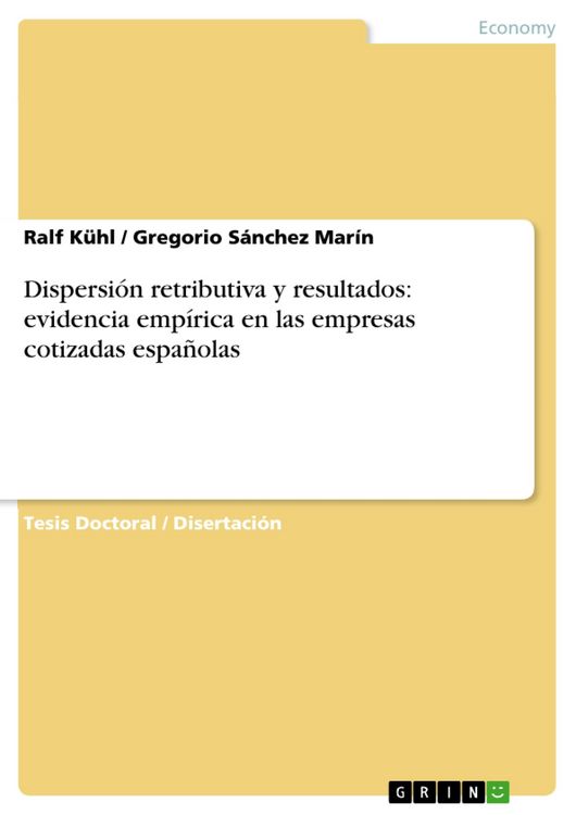 Produktbild: Dispersi&oacute;n retributiva y resultados: evidencia emp&iacute;rica en las empresas cotizadas espa&ntilde;olas