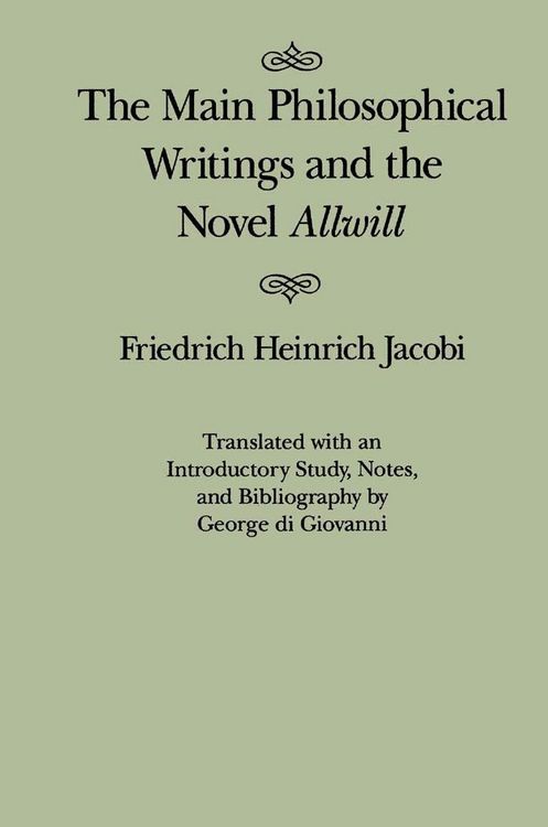 Produktbild: Main Philosophical Writings and the Novel Allwill