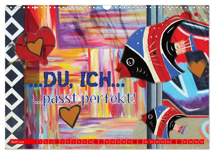 Produktbild: So sch&ouml;n, dass es dich gibt (Wandkalender 2026 DIN A3 quer), CALVENDO Monatskalender