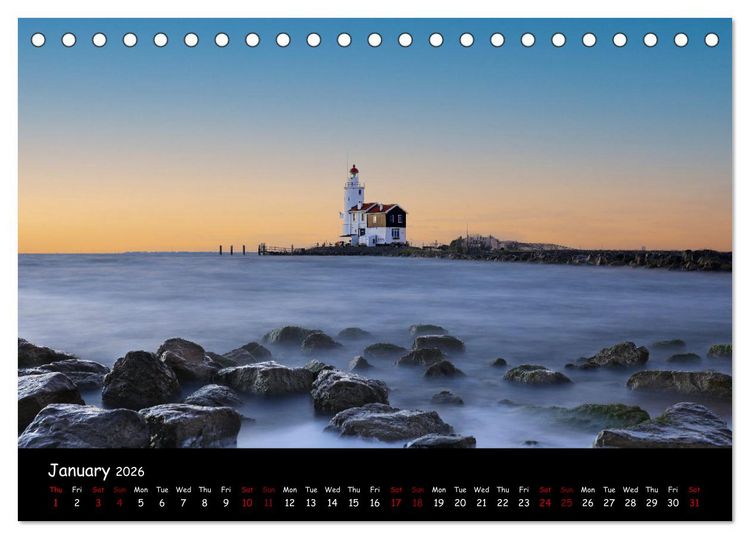 Produktbild: Moody calendar (Desk Calendar 2026 DIN A5 landscape), CALVENDO 12 Month DeskCalendar