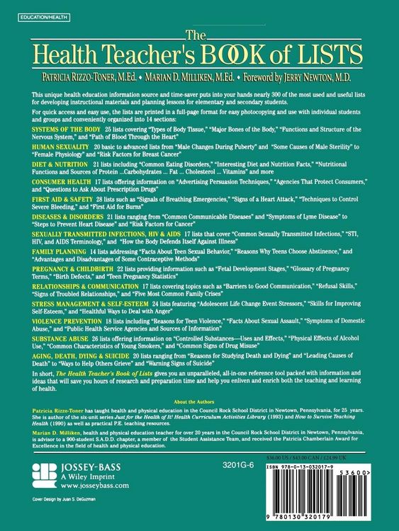 Produktbild: The Health Teacher's Book of Lists